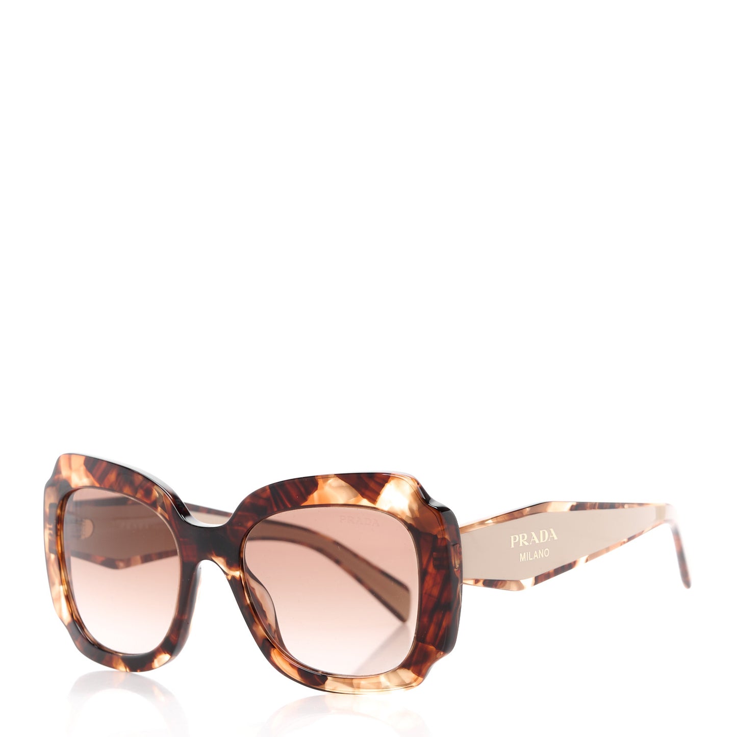 Acetate Square Sunglasses SPR 16Y Havana Beige
