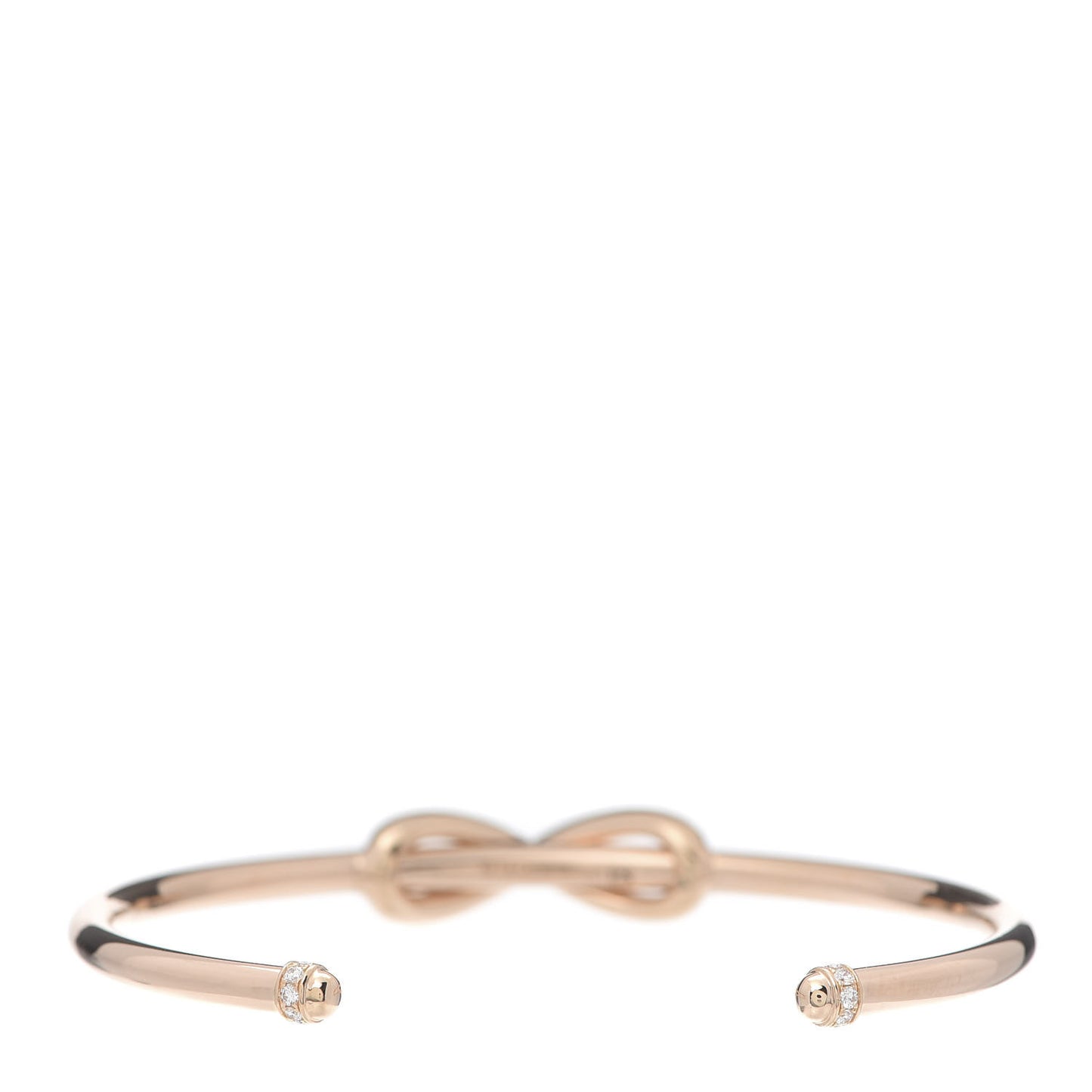 18K Rose Gold Diamond Infinity Cuff Bracelet