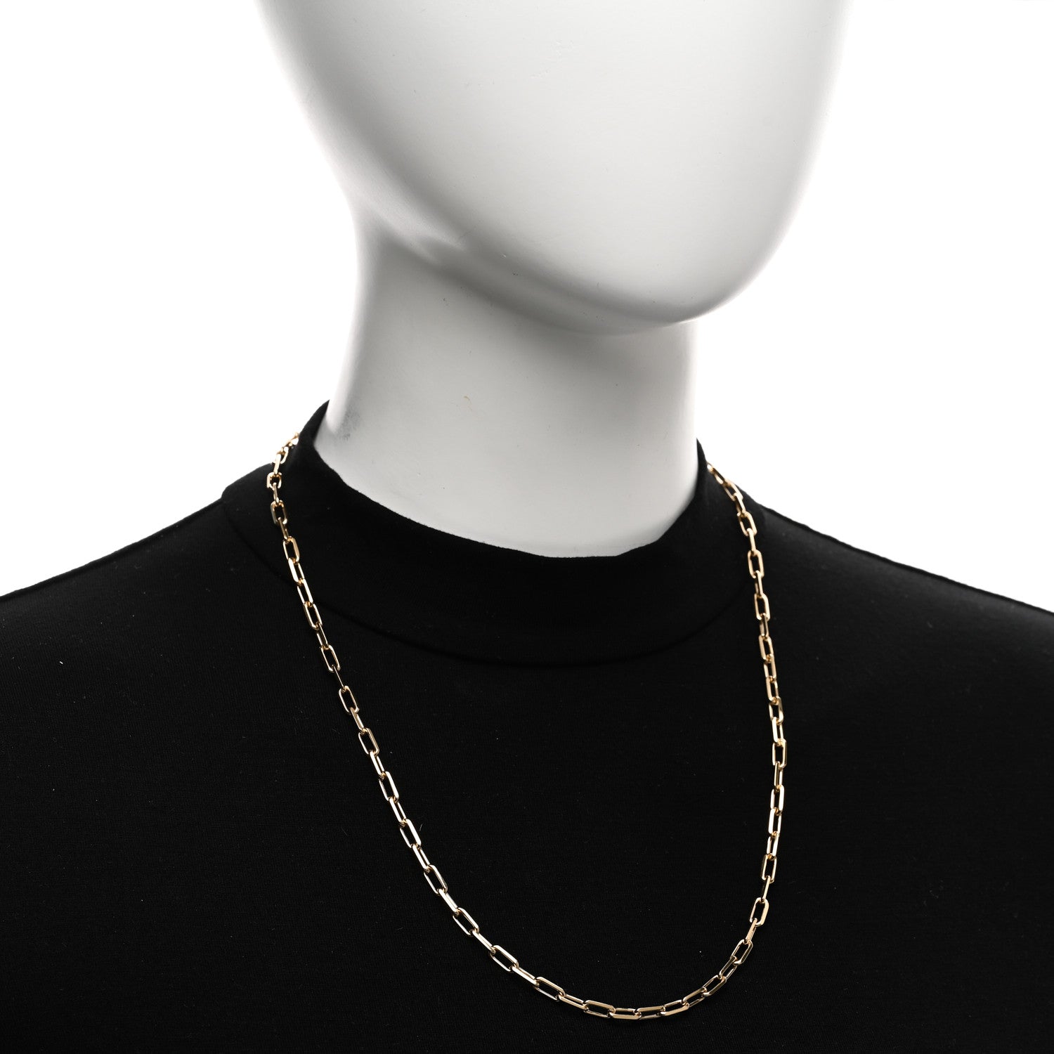 Cartier 18K Yellow Gold SM Santos De Cartier Link Necklace 2 of 5