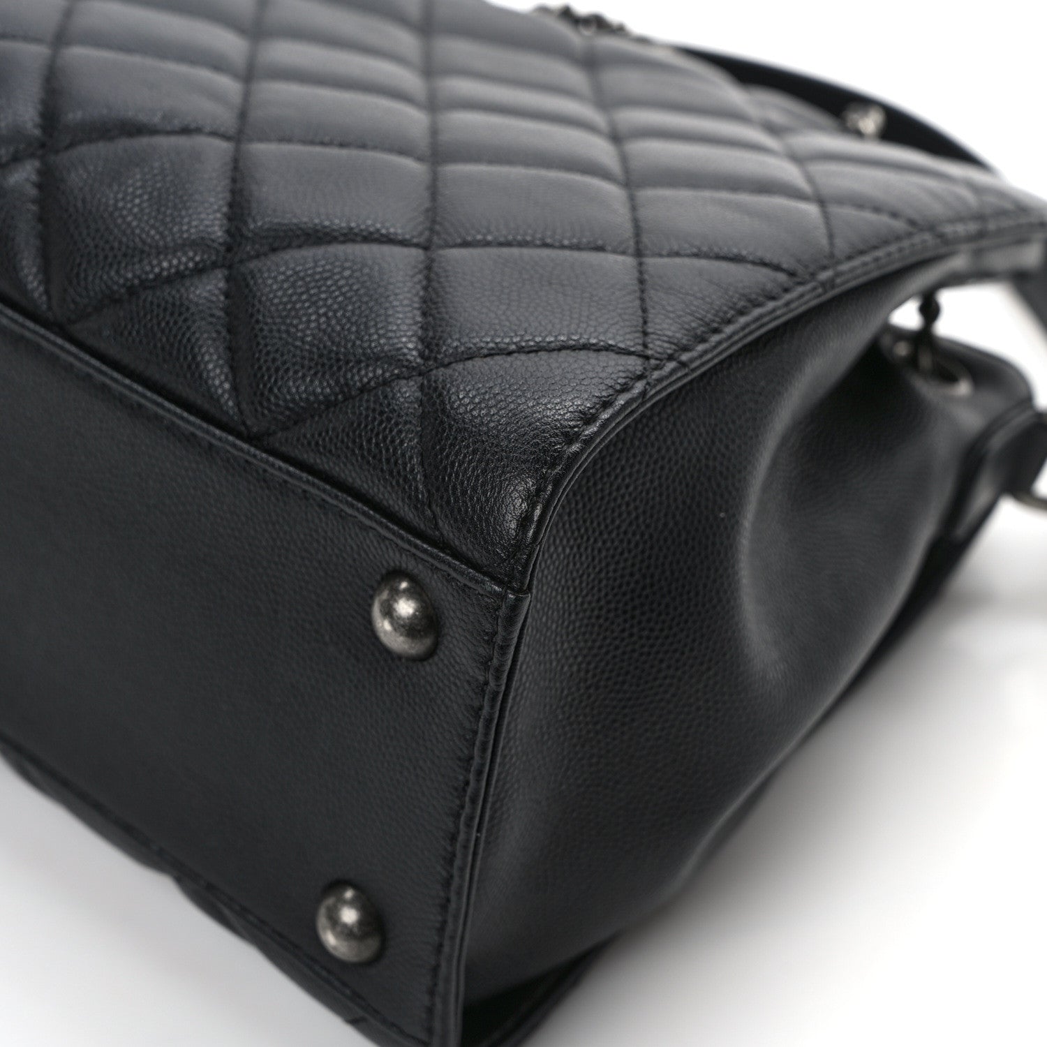 Chanel Caviar Quilted Small CC Bucket Bag Black 12 of 13