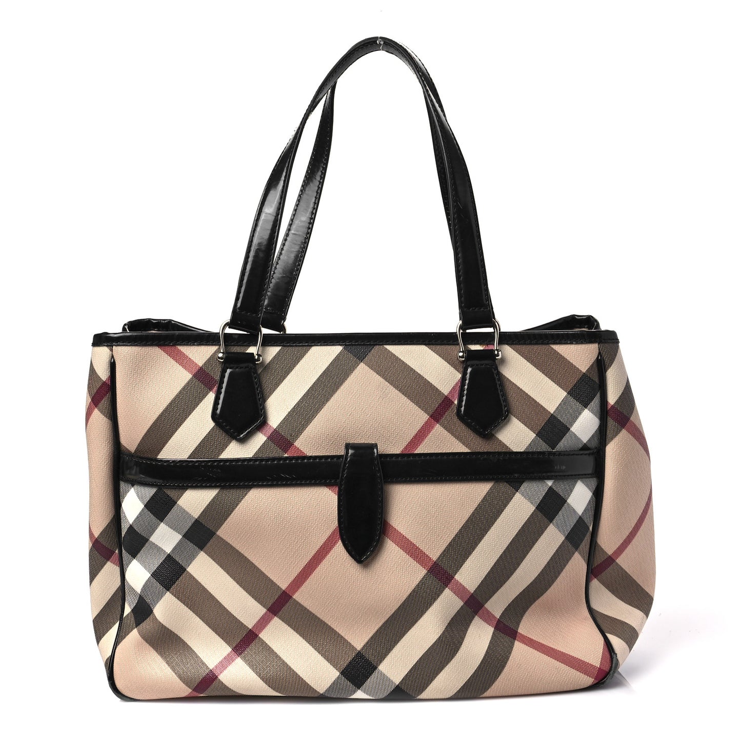 Supernova Check Tote Black