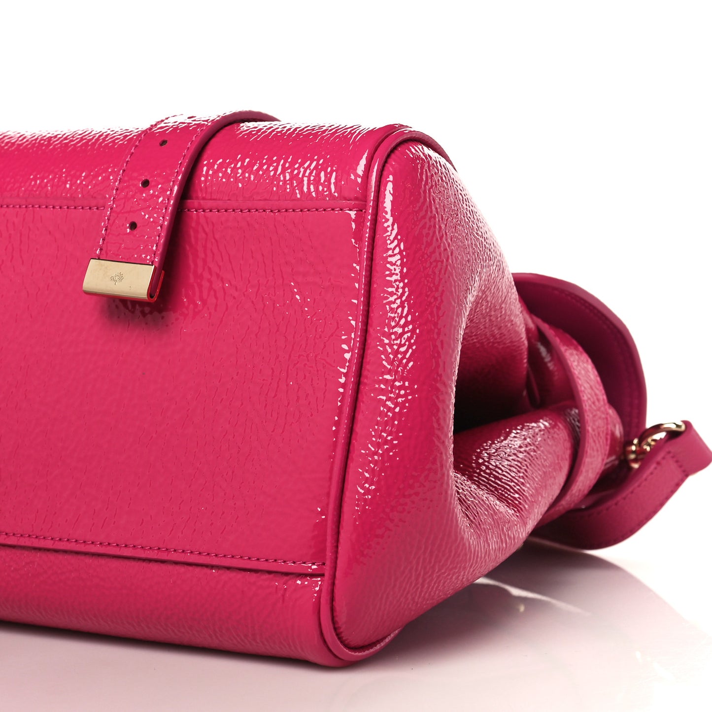 Spongy Patent Small Alexa Pink
