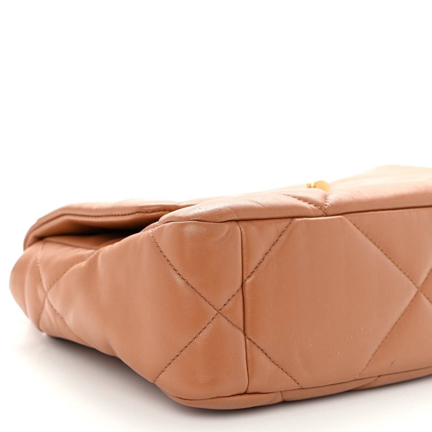 Lambskin Quilted Medium Chanel 19 Flap Brown