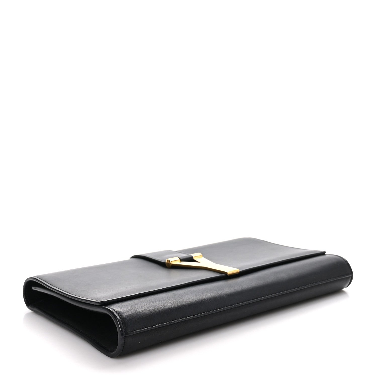 Saint Laurent SAINT LAURENT Calfskin Classic Y Ligne Clutch Black 4 of 11
