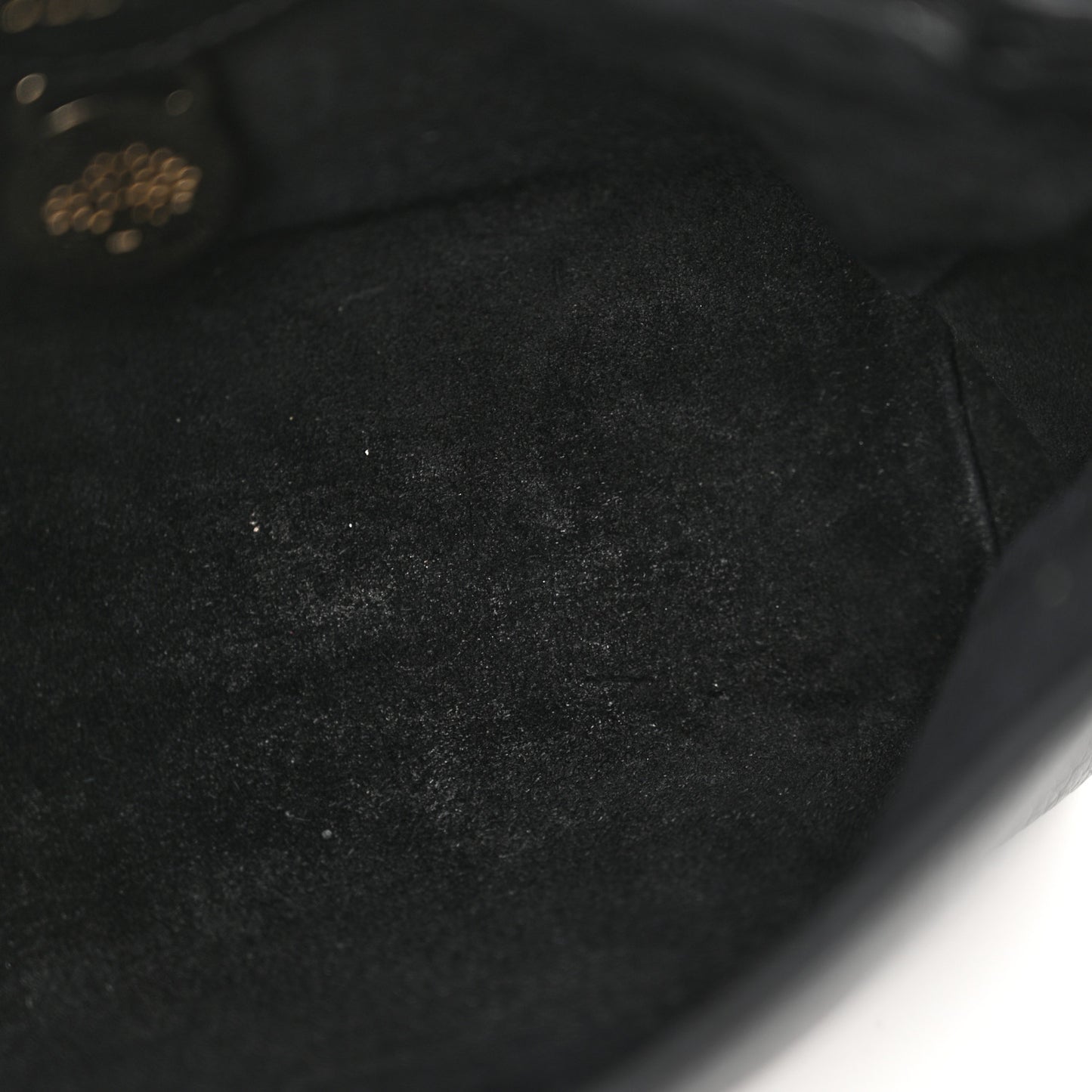 Glossy Goatskin Small Lily Flap Black