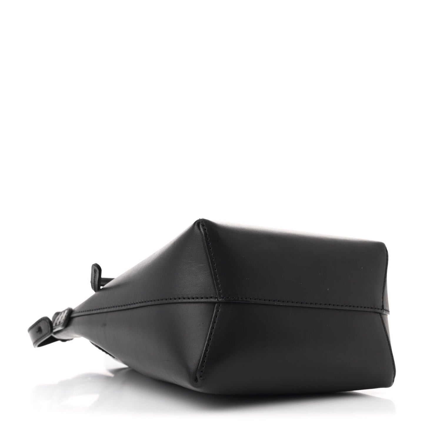 Calfskin Mini Mini Bucket Bag Black Flamma