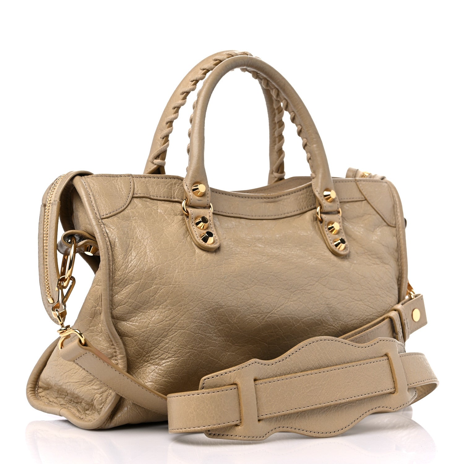 Balenciaga Agneau Classic Gold Hardware S City Beige Sable 3 of 16