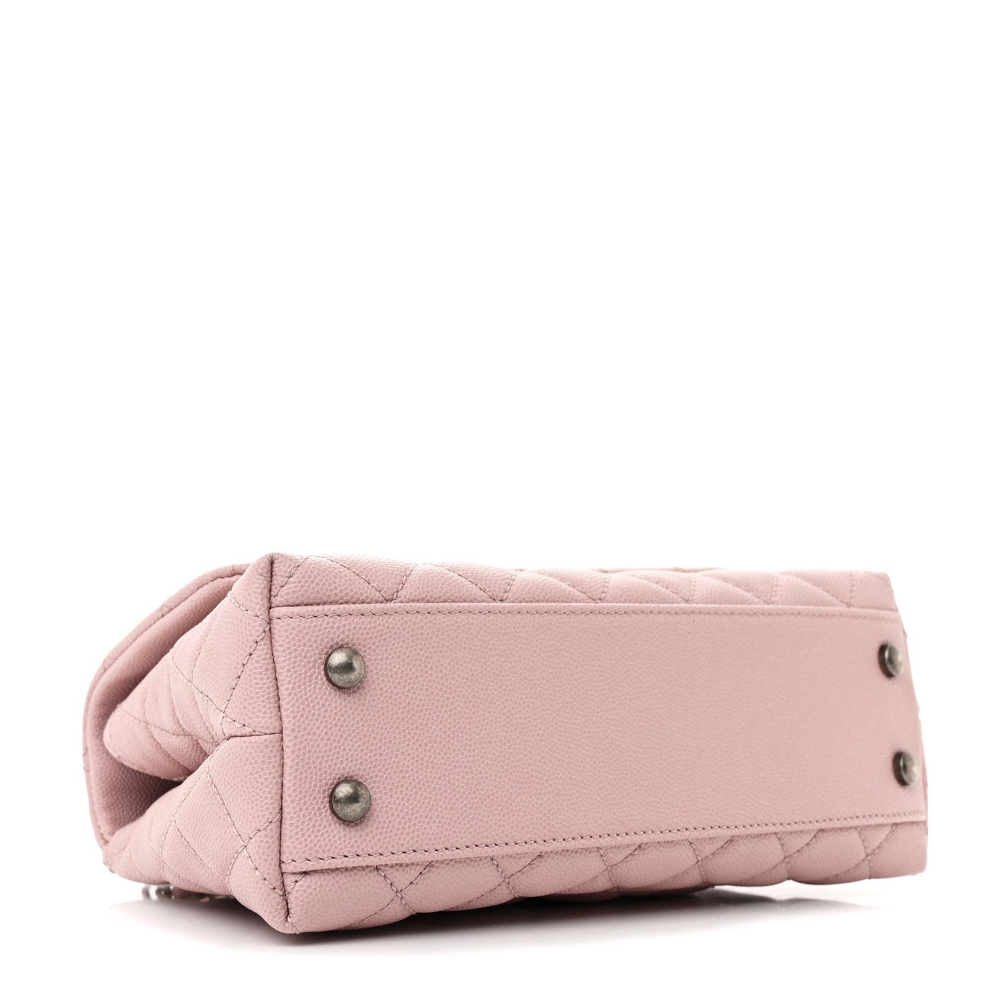 Caviar Quilted Mini Coco Handle Flap Pink