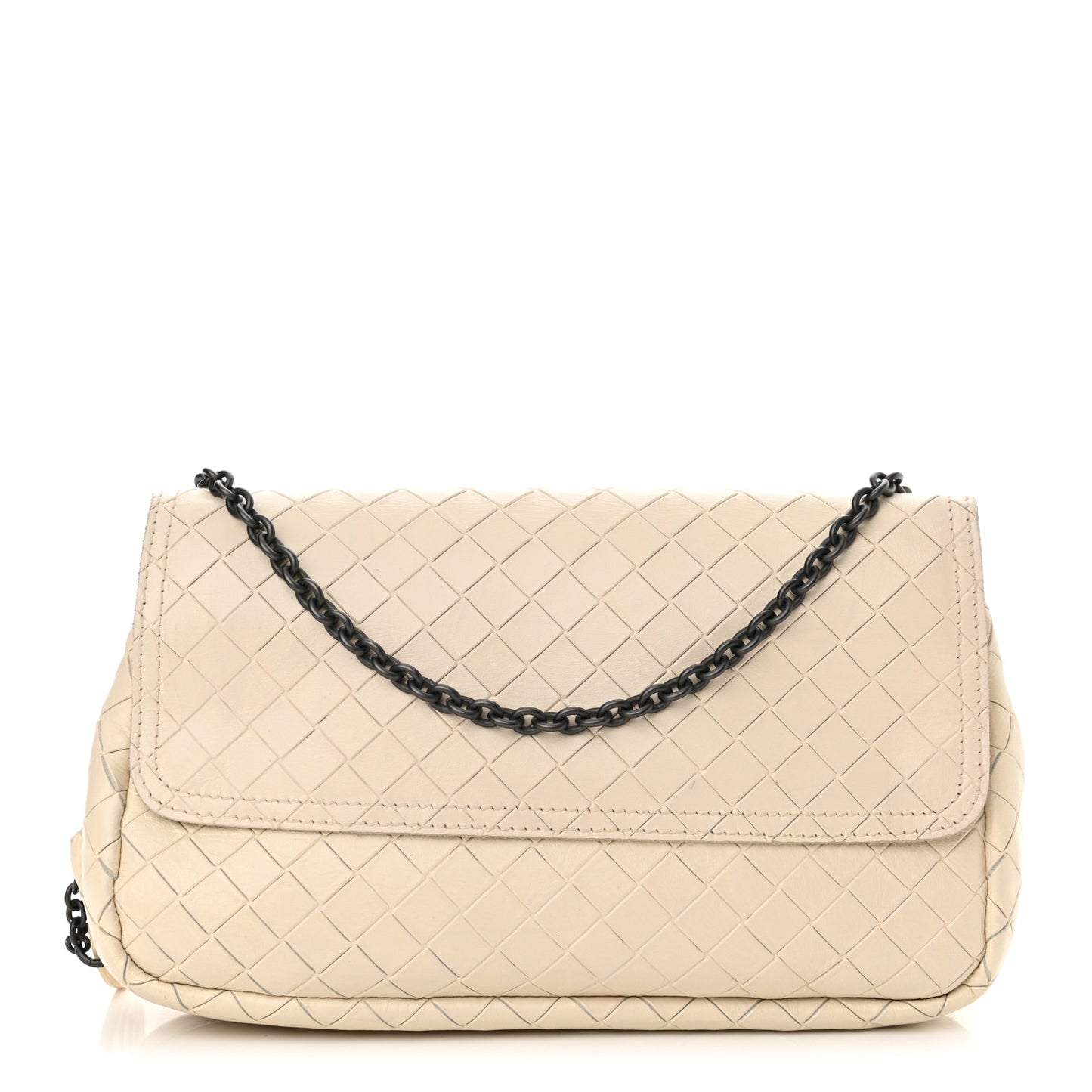 Nappa Intrecciato Mini Messenger Bag White
