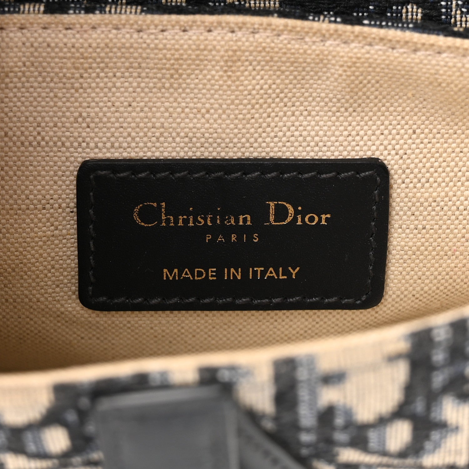Christian Dior Oblique Mini Saddle Bag Blue 6 of 10
