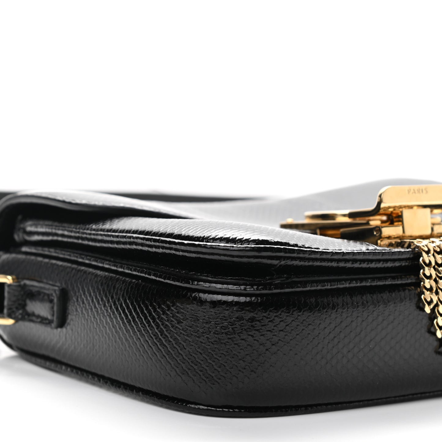 Lizard Small Pampille C Bag Black