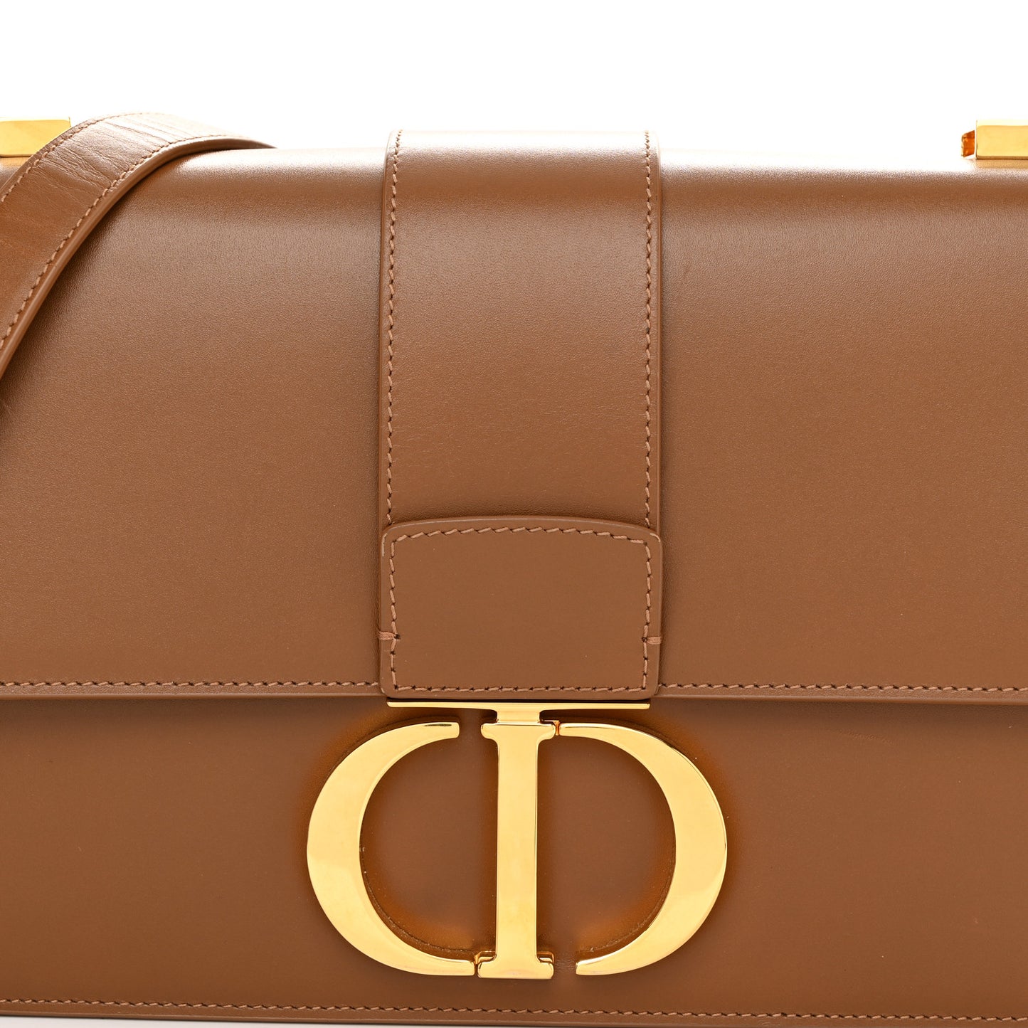 Smooth Calfskin 30 Montaigne Flap Bag Brown