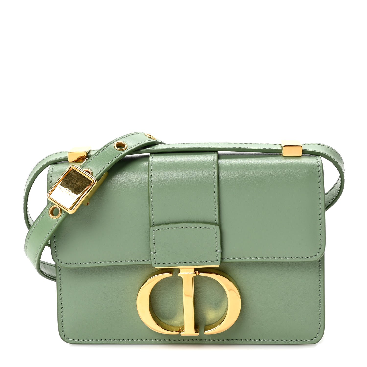 Christian Dior Smooth Calfskin Micro 30 Montaigne Flap Bag Mint Green 1 of 9