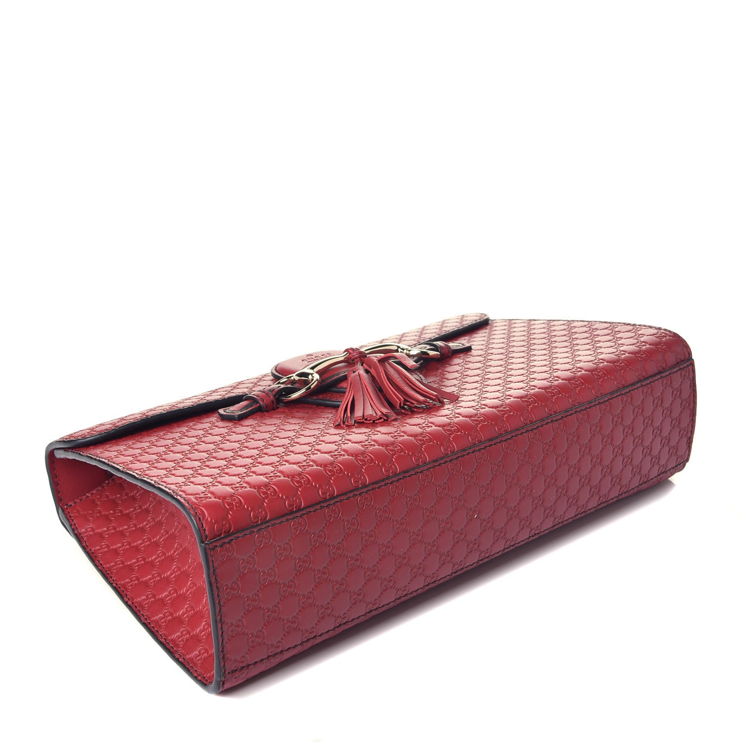 Gucci Microguccissima Medium Emily Chain Shoulder Bag Red 4 of 8
