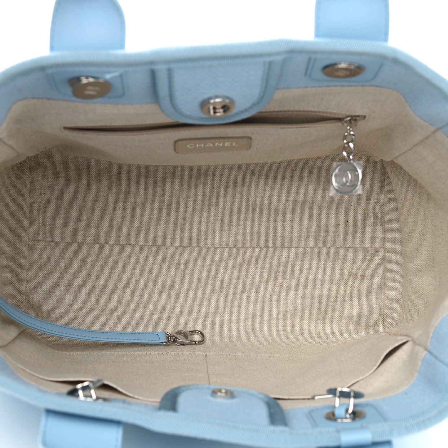Mixed Fibers Small Deauville Tote Light Blue