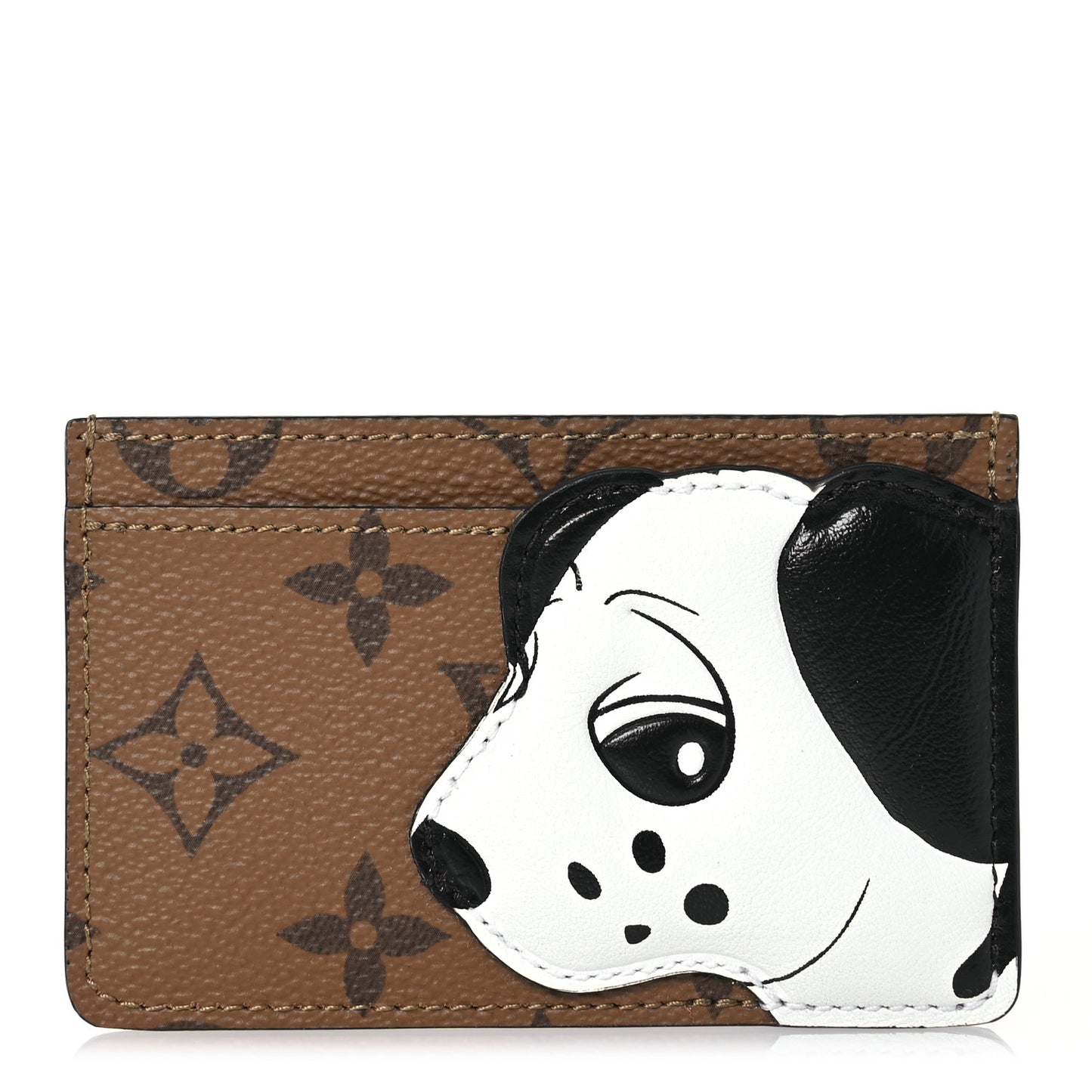 Animogram Reverse Monogram Dalmatian Card Holder