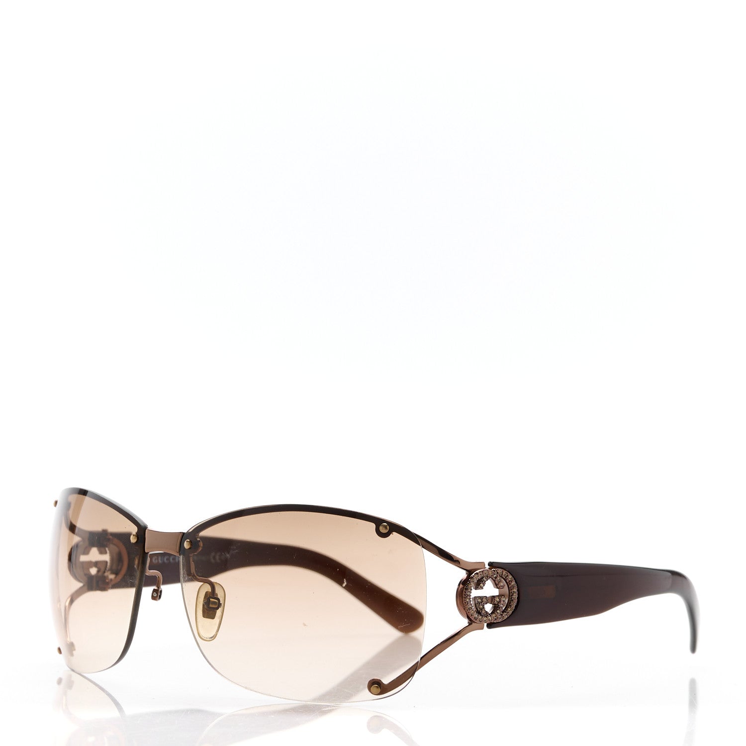 Gucci Crystal GG 2820/F/S Sunglasses Brown 1 of 10