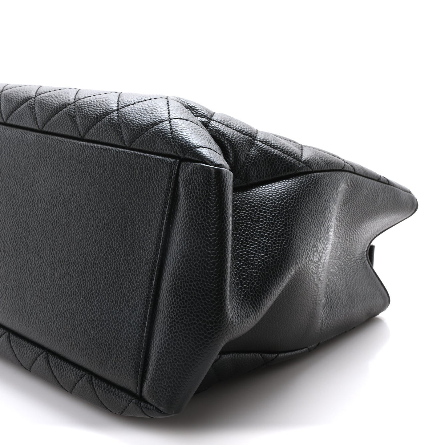 Caviar Quilted Grand Shopping Tote GST Black