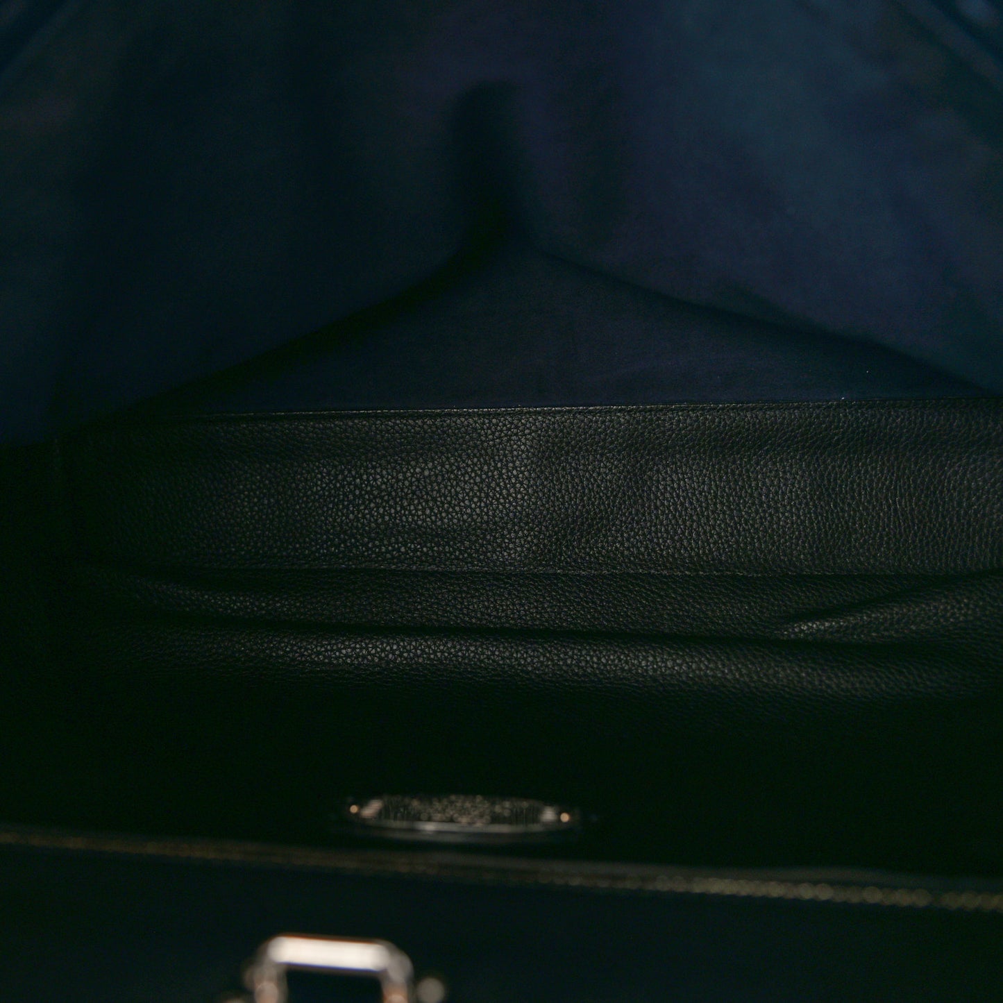 Cuoio Romano Selleria Bi-Color Large Mens Peekaboo Iconic Essential Satchel Lavagna Black