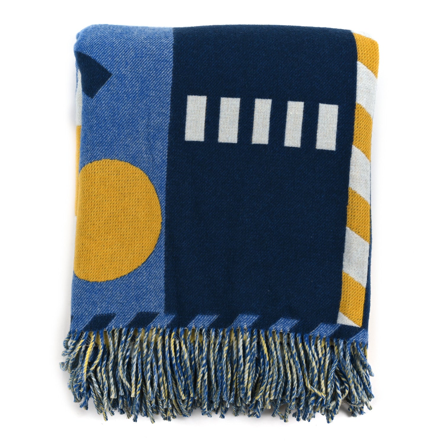 Hermes Wool Cashmere Optimist 24 Blanket Jaune D'or 1904348