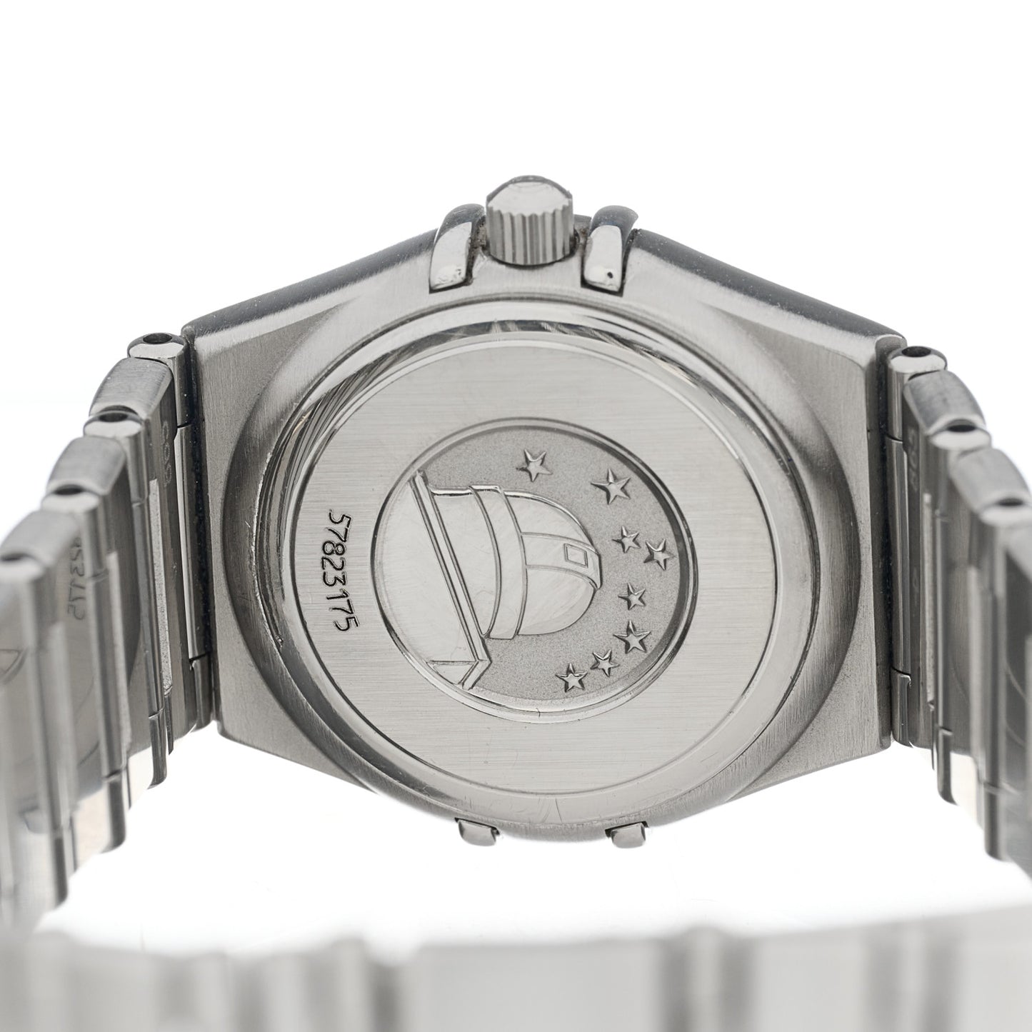 Stainless Steel Diamond 22mm Constellation Quartz Watch Black 1562.56