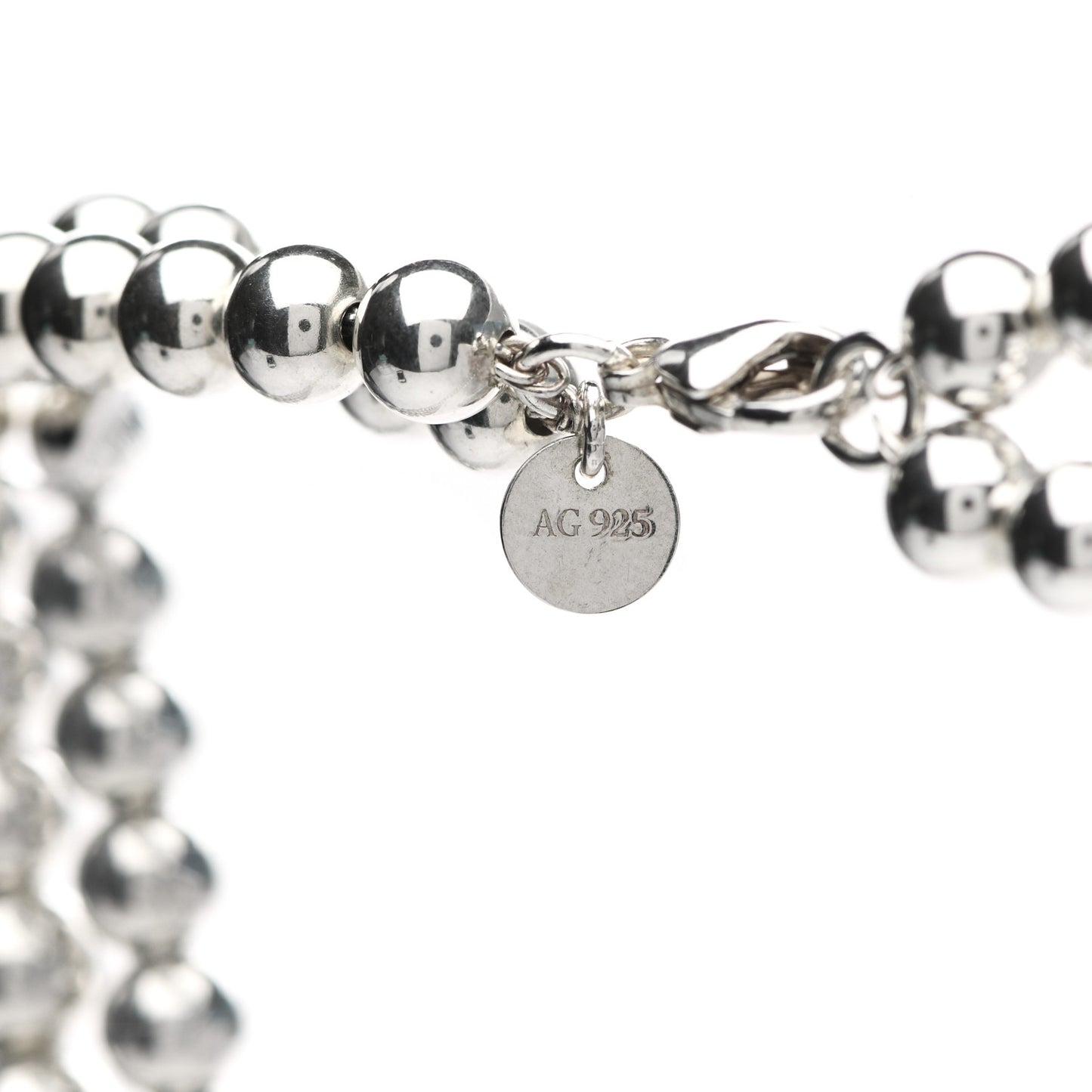 Sterling Silver HardWear Graduated Ball Two-Row Necklace