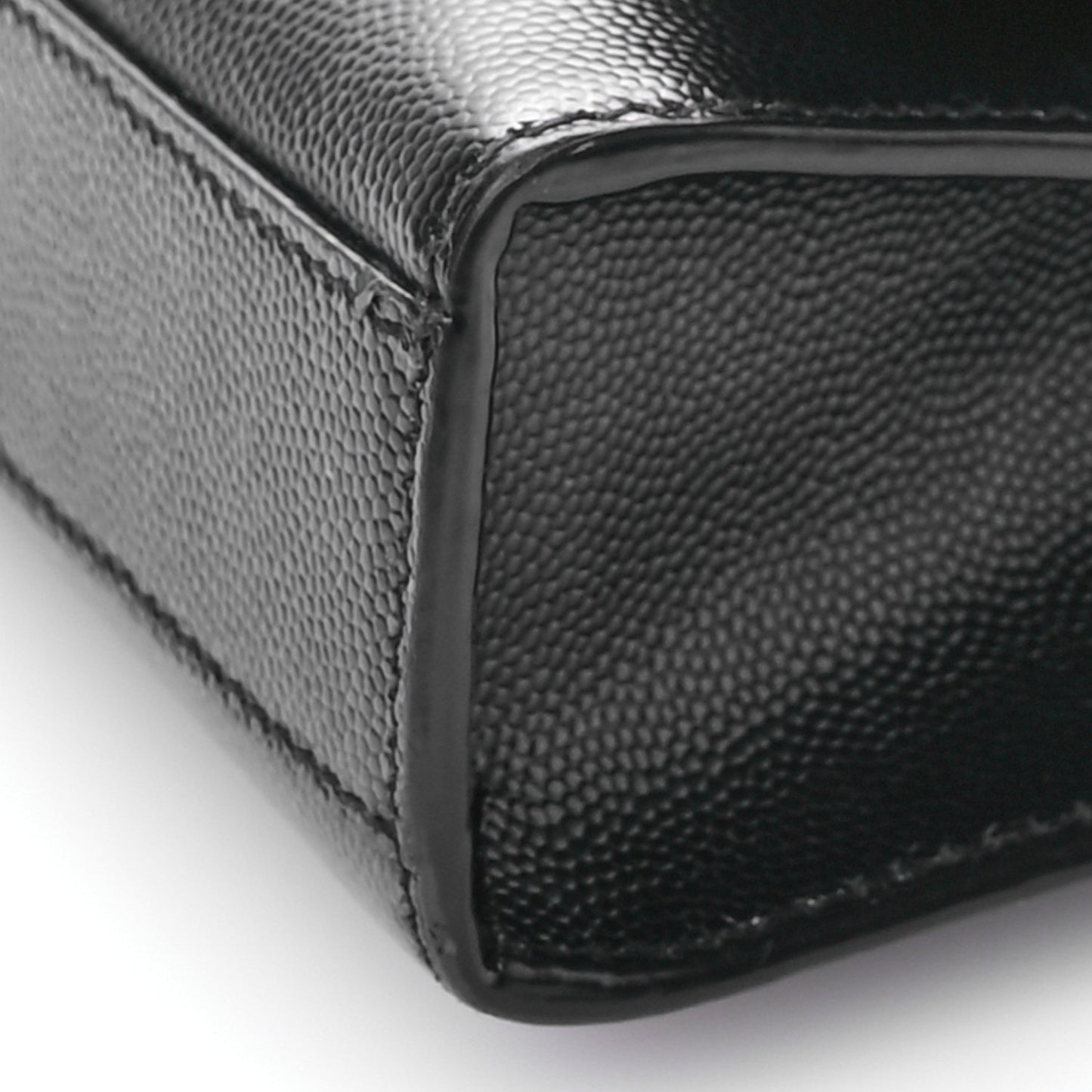 Grain De Poudre Medium Classic Monogram Kate Satchel Black