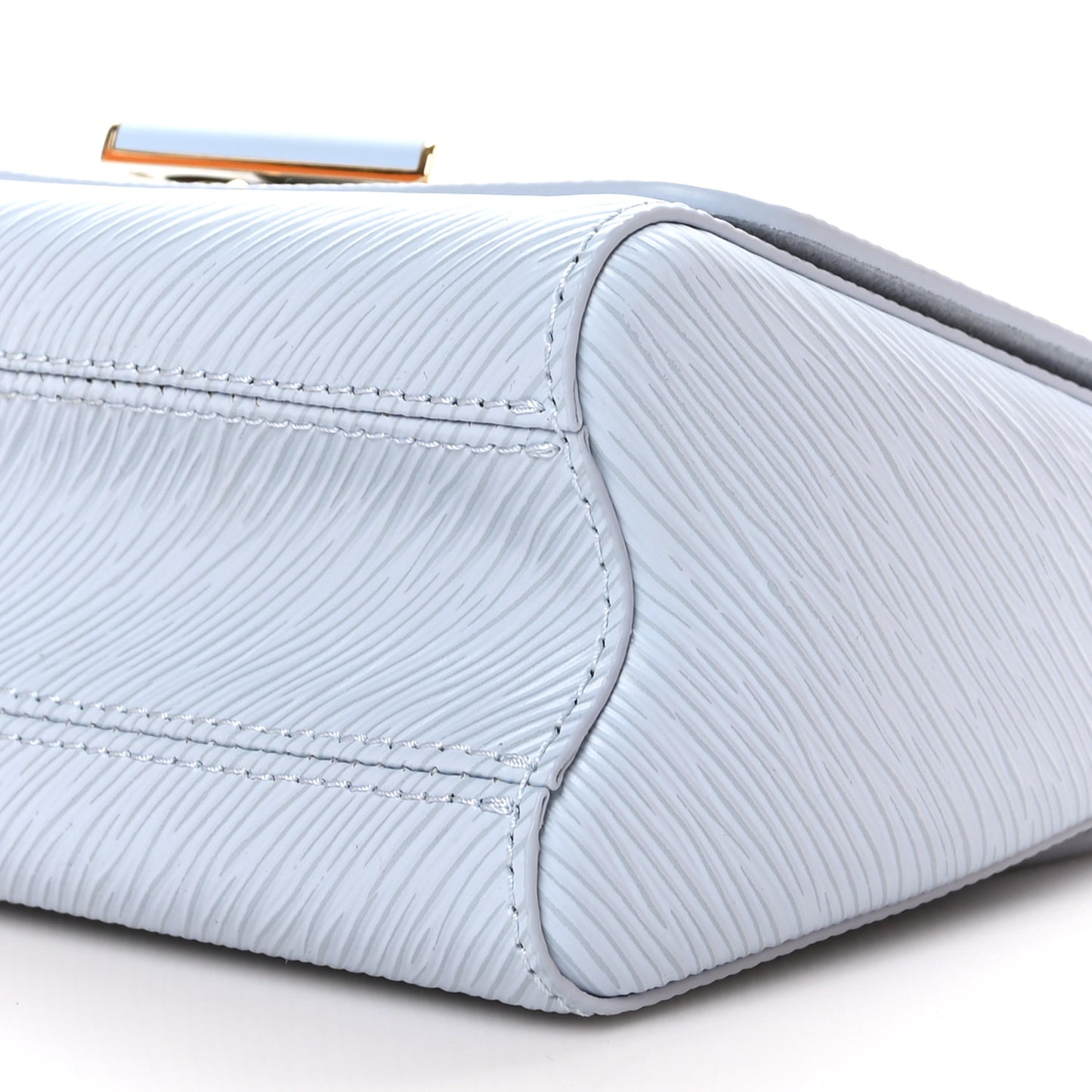 Epi Twist Shoulder Bag PM Bleu Celeste