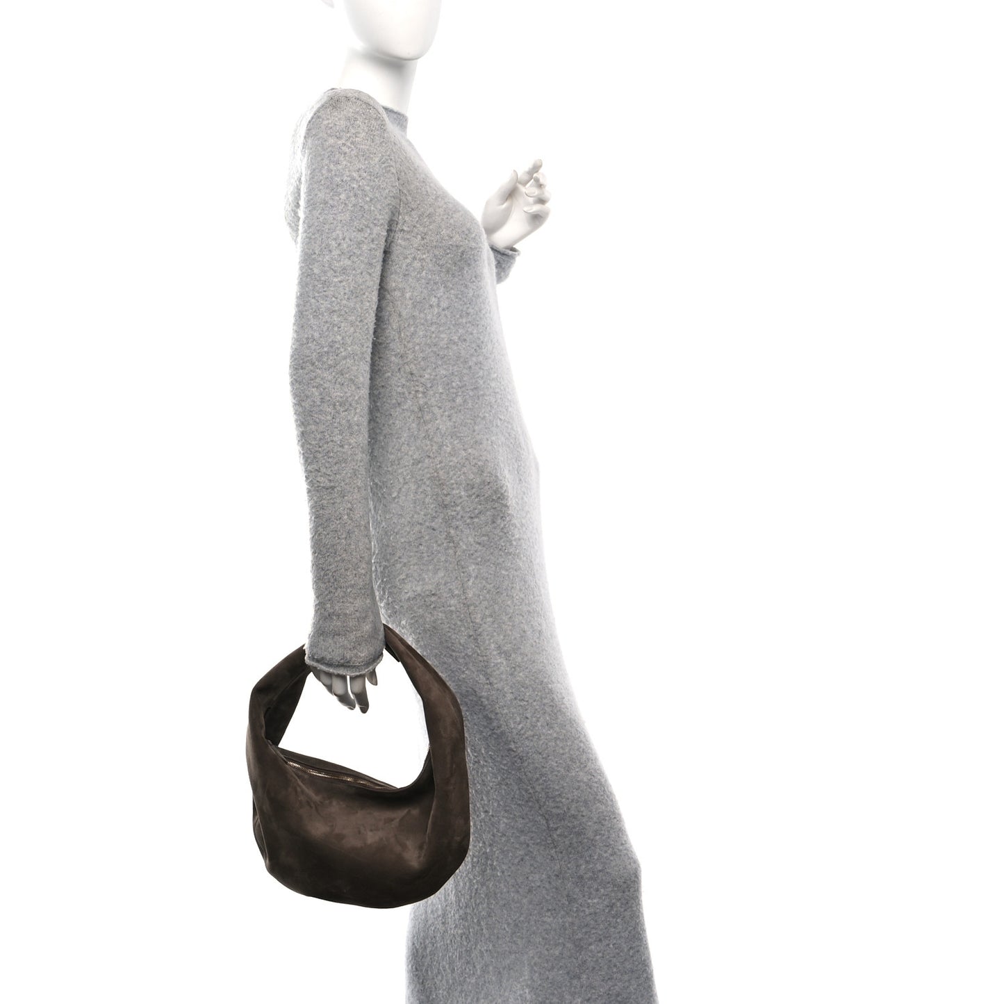 Suede Calfskin Medium Olivia Hobo Toffee