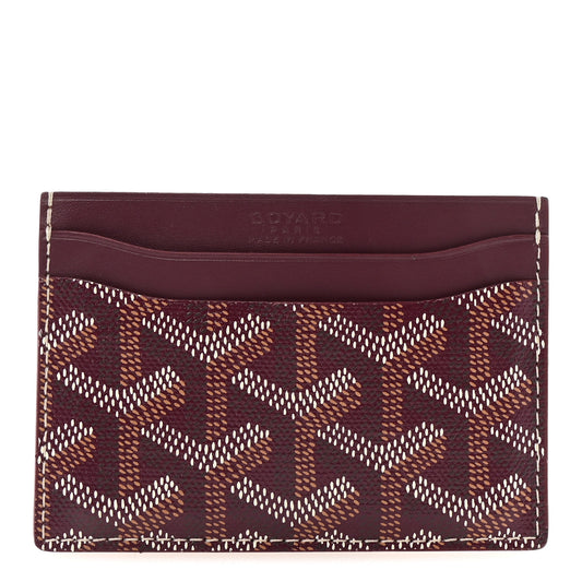 Goyardine Saint Sulpice Card Holder Bordeaux