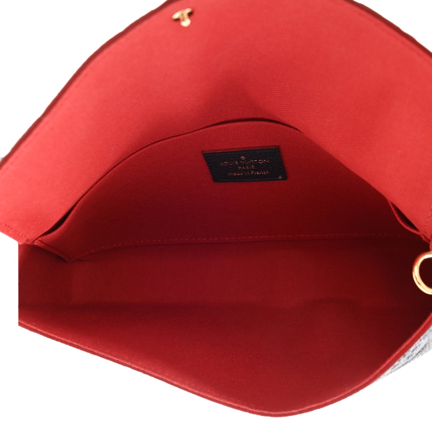 Empreinte Pochette Felicie Chain Wallet Marine Rouge