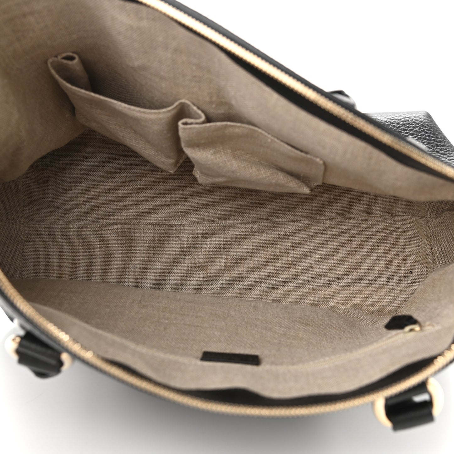 Dollar Calfskin GG Charm Dome Satchel Black