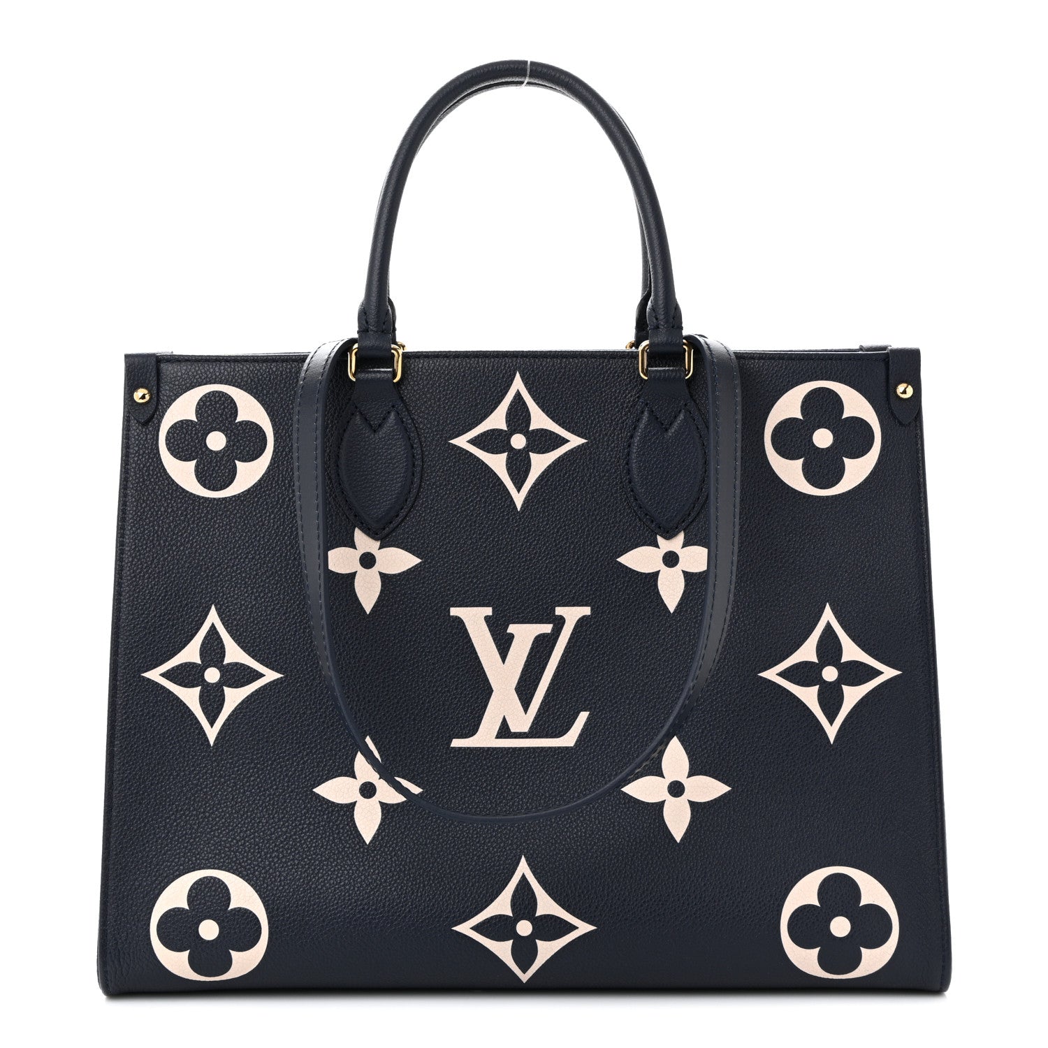 Louis Vuitton Empreinte Monogram Giant Onthego MM Navy Creme