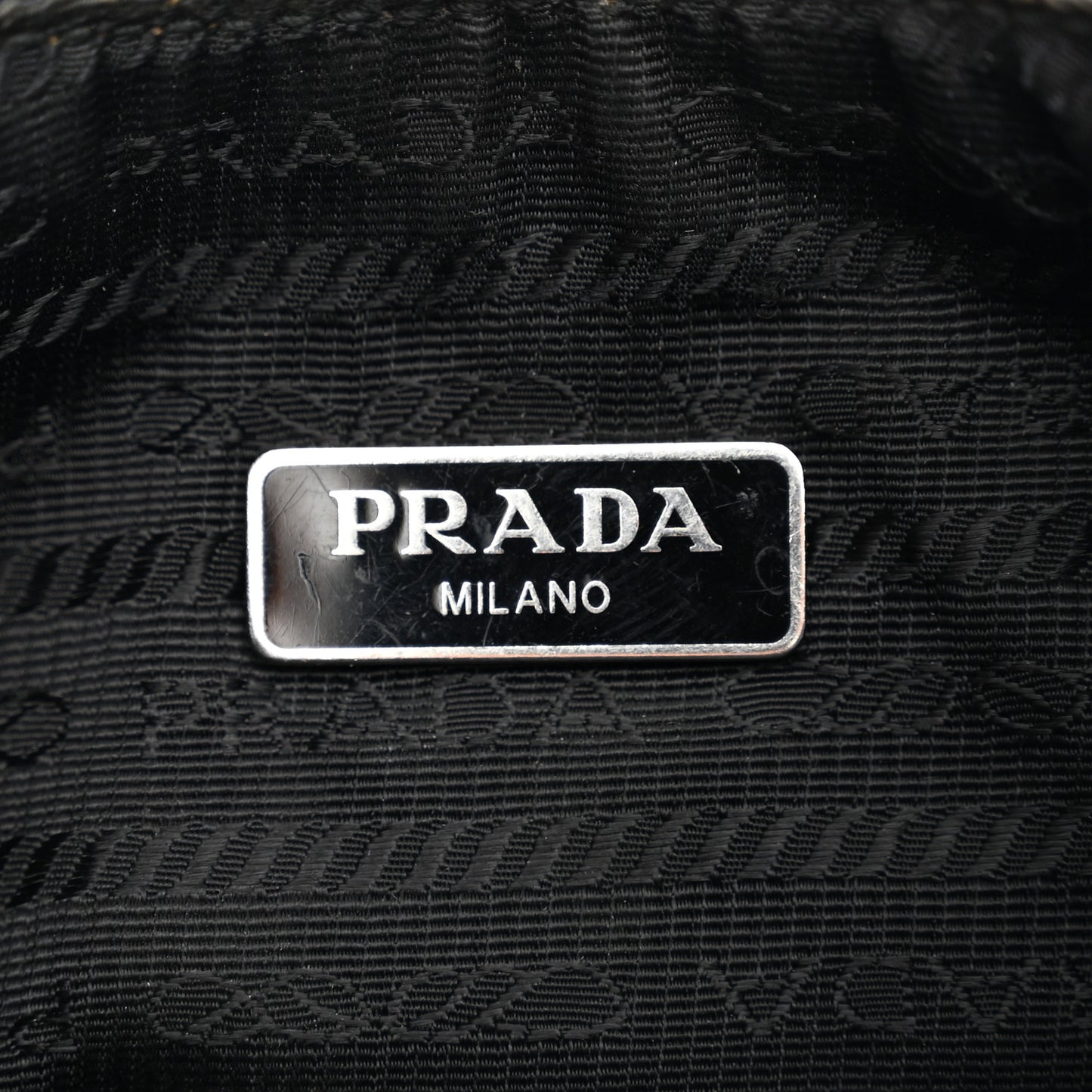 Tessuto Nylon Saffiano Mini Re-Edition 2005 Bag Black