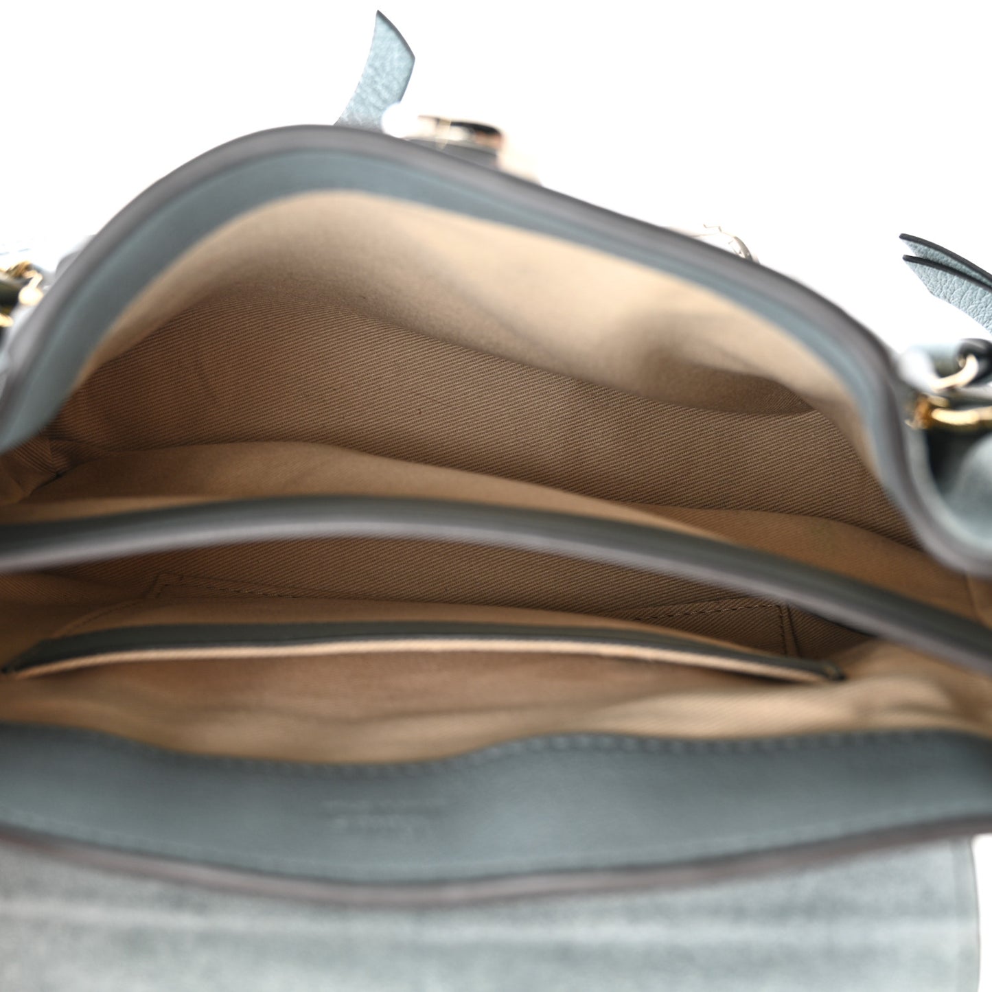 Calfskin Mini Faye Day Shoulder Bag Cloudy Blue