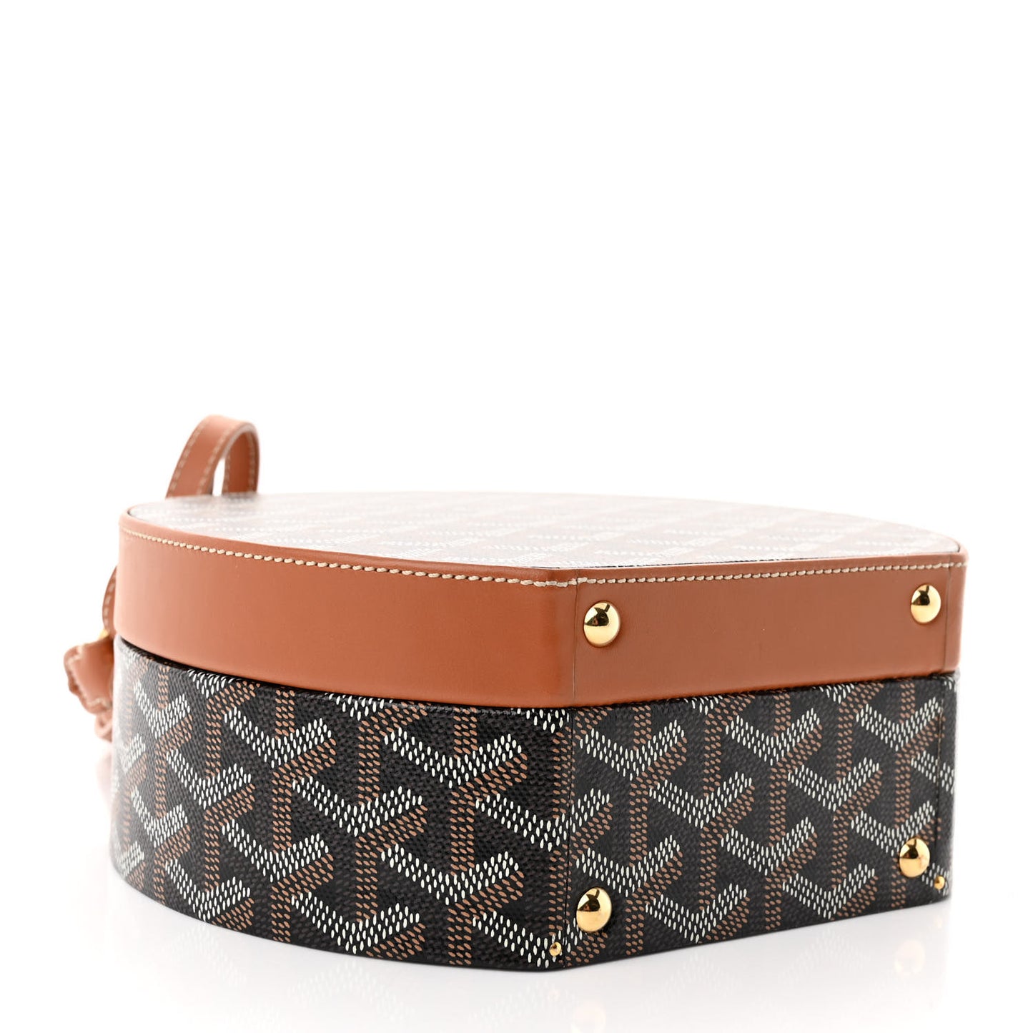 Goyardine Alto Hatbox Black Gold