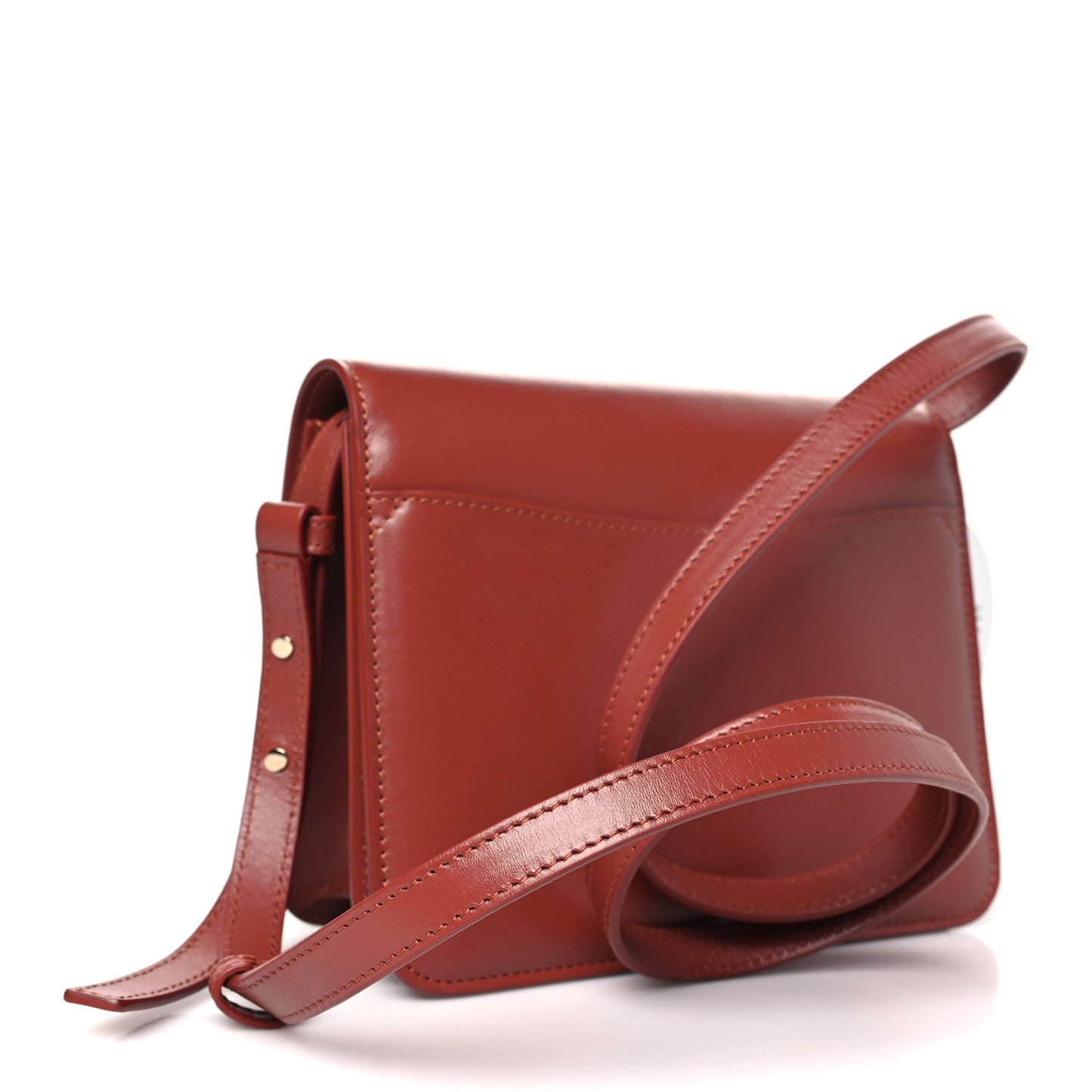 Calfskin Kattie Shoulder Bag Sepia Brown