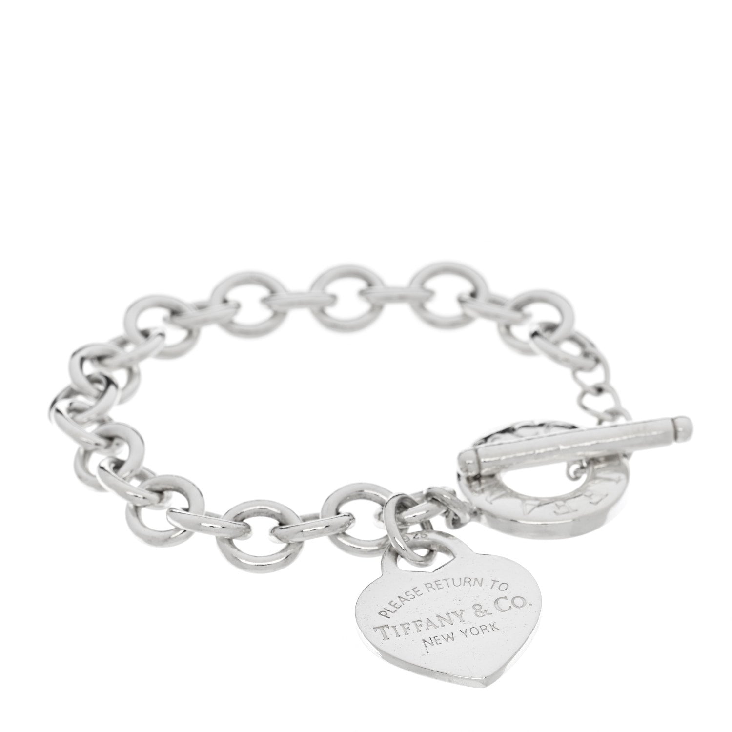 Tiffany Sterling Silver Return To Tiffany Heart Tag Toggle