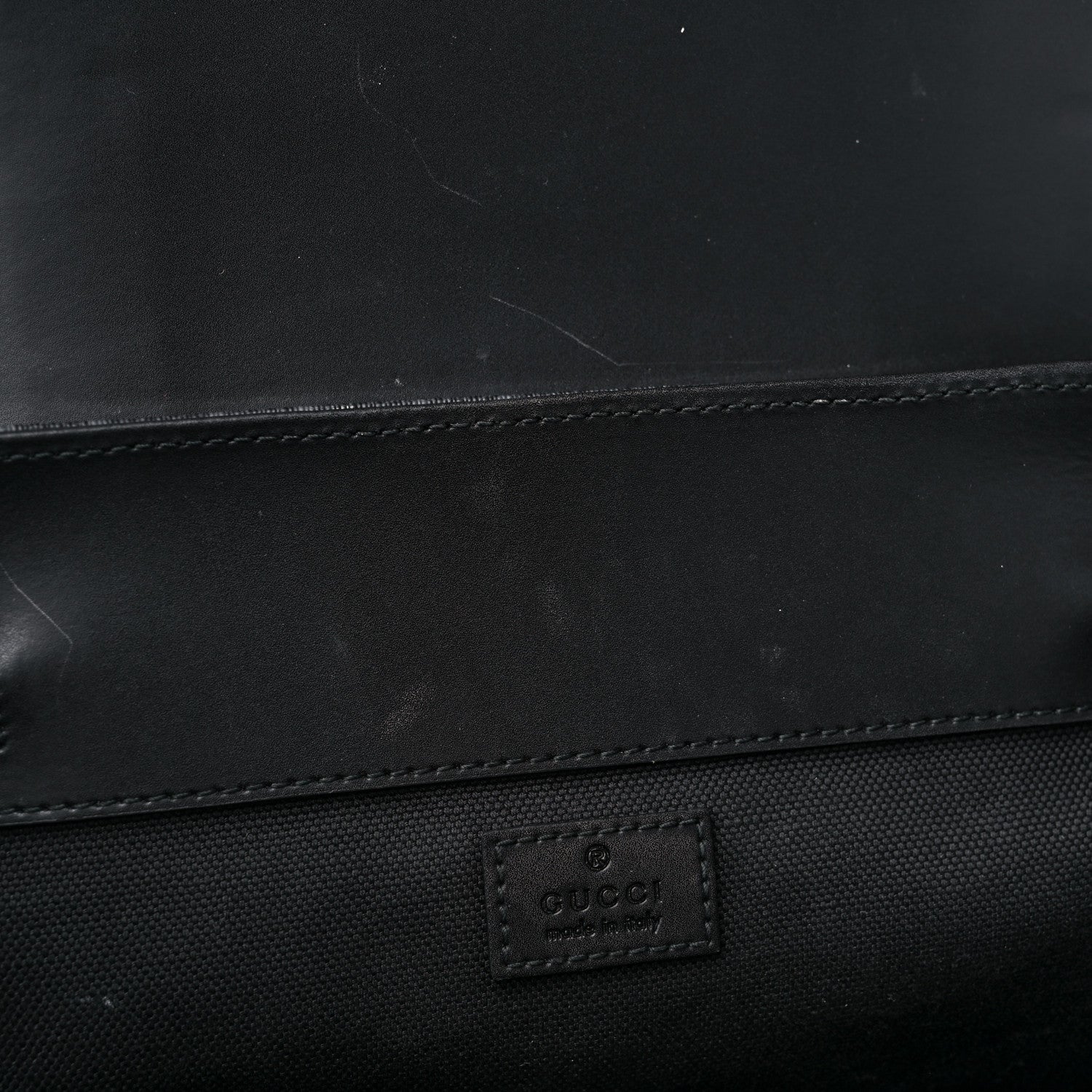 Gucci Soft GG Supreme Monogram Calfskin Web Double Buckle Backpack Black 9 of 19