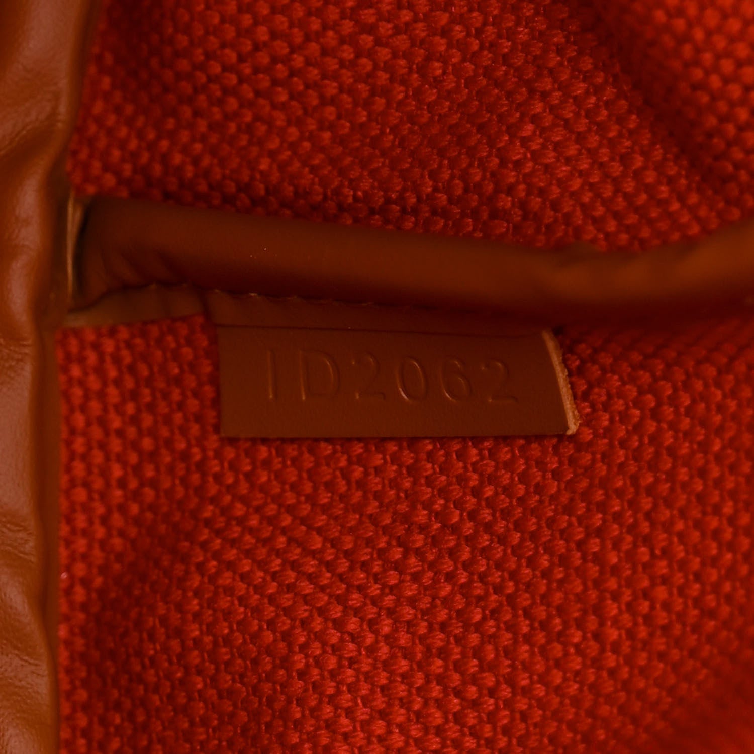 Moynat Grained Calfskin Canvas 1920 Oh! Tote Ruban MM Carbon Bronze Cognac 7 of 10