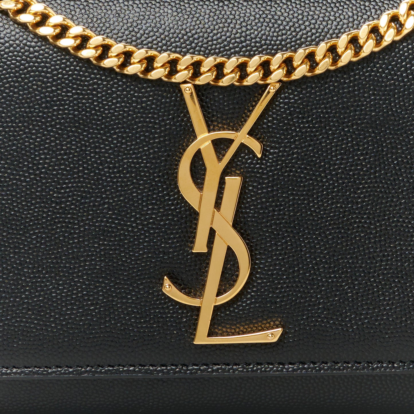 Grain De Poudre Small Monogram Kate Satchel Black