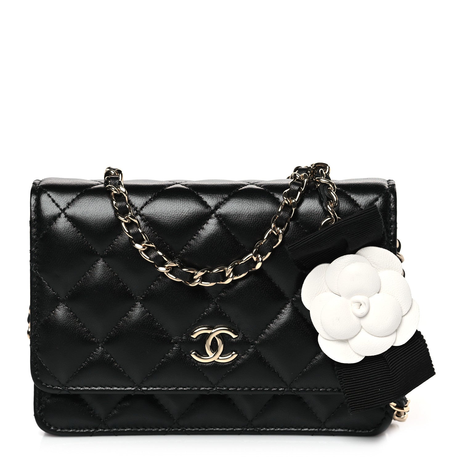 chanel-lambskin-quilted-mini-camellia-bow-wallet-on-chain-woc-black