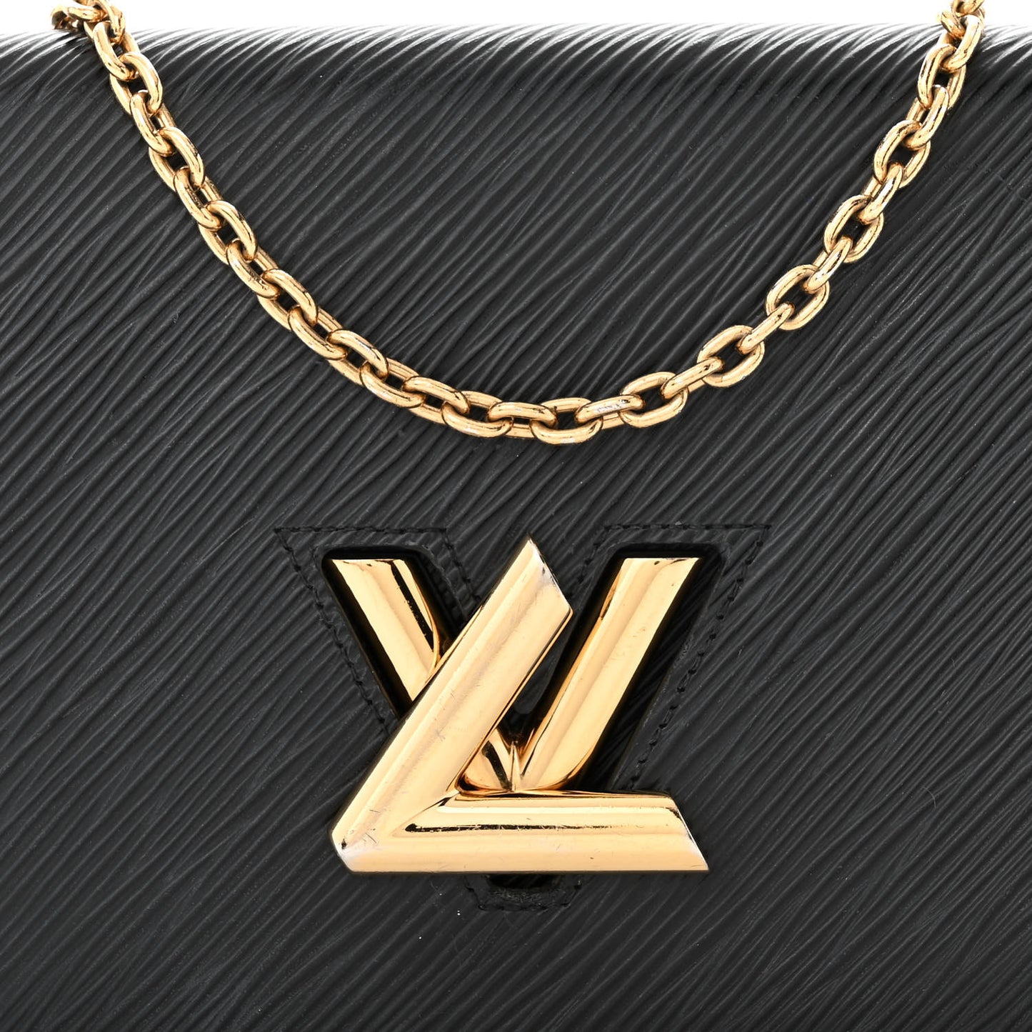 Epi Twist Belt Chain Wallet Black