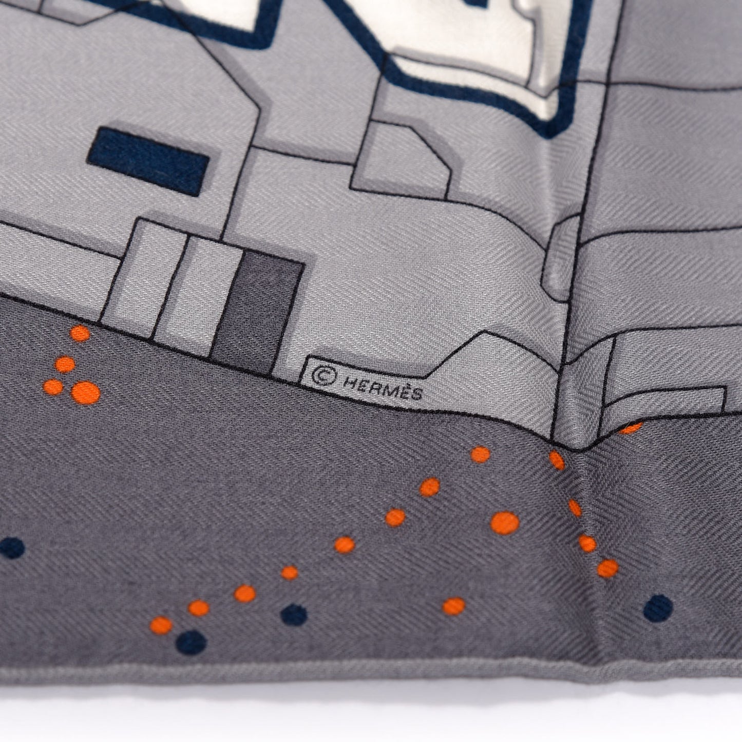 Silk Cashmere Odyssey Scarf 100 Black Anthracite Gris