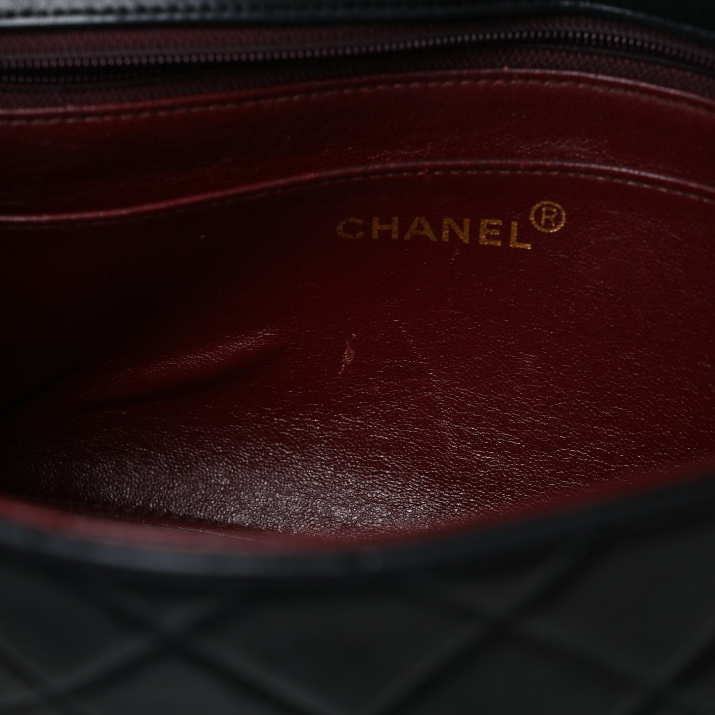 Lambskin Quilted Small Single Flap Black