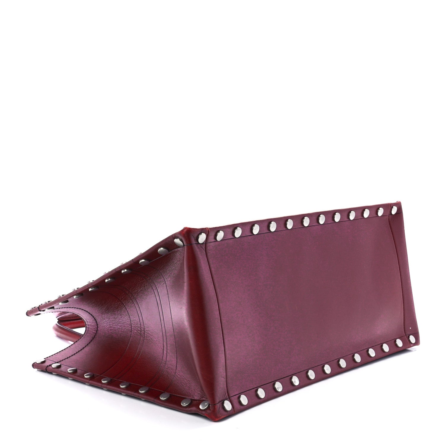 Christian Dior Calfskin Laser Cut Studded Medium Book Tote Red 3 of 10