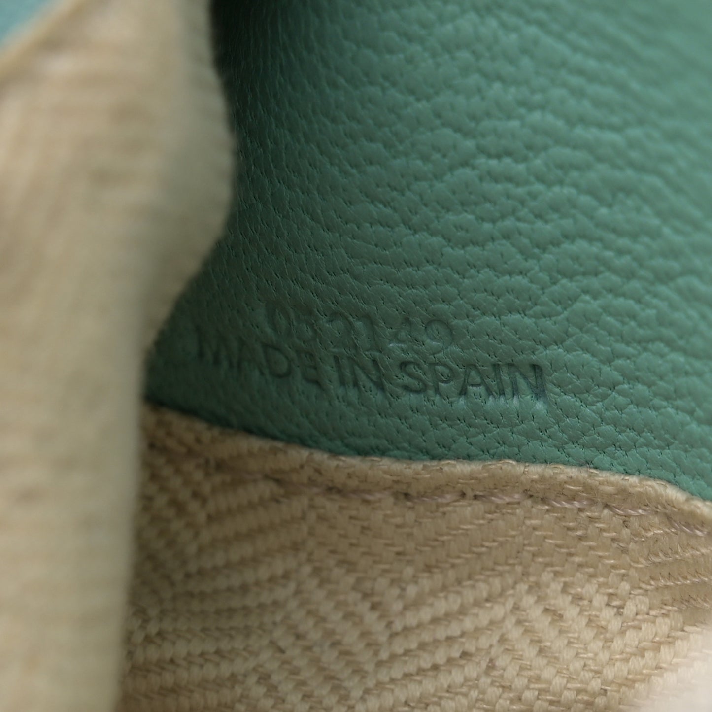 Goatskin Mini Puzzle Edge Bag Fresh Mint