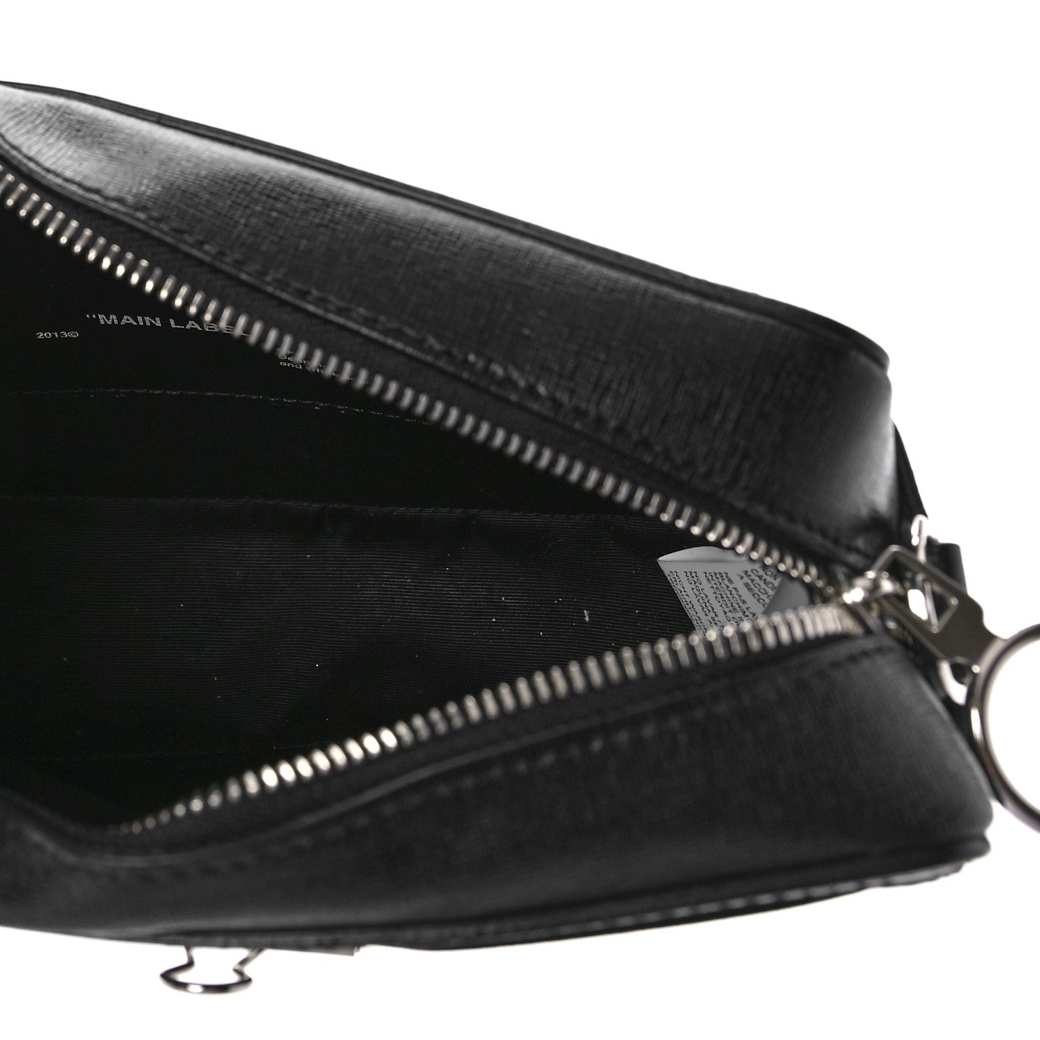 Off-White Saffiano Striped Diag Binder Belt Bag Black 4 of 8