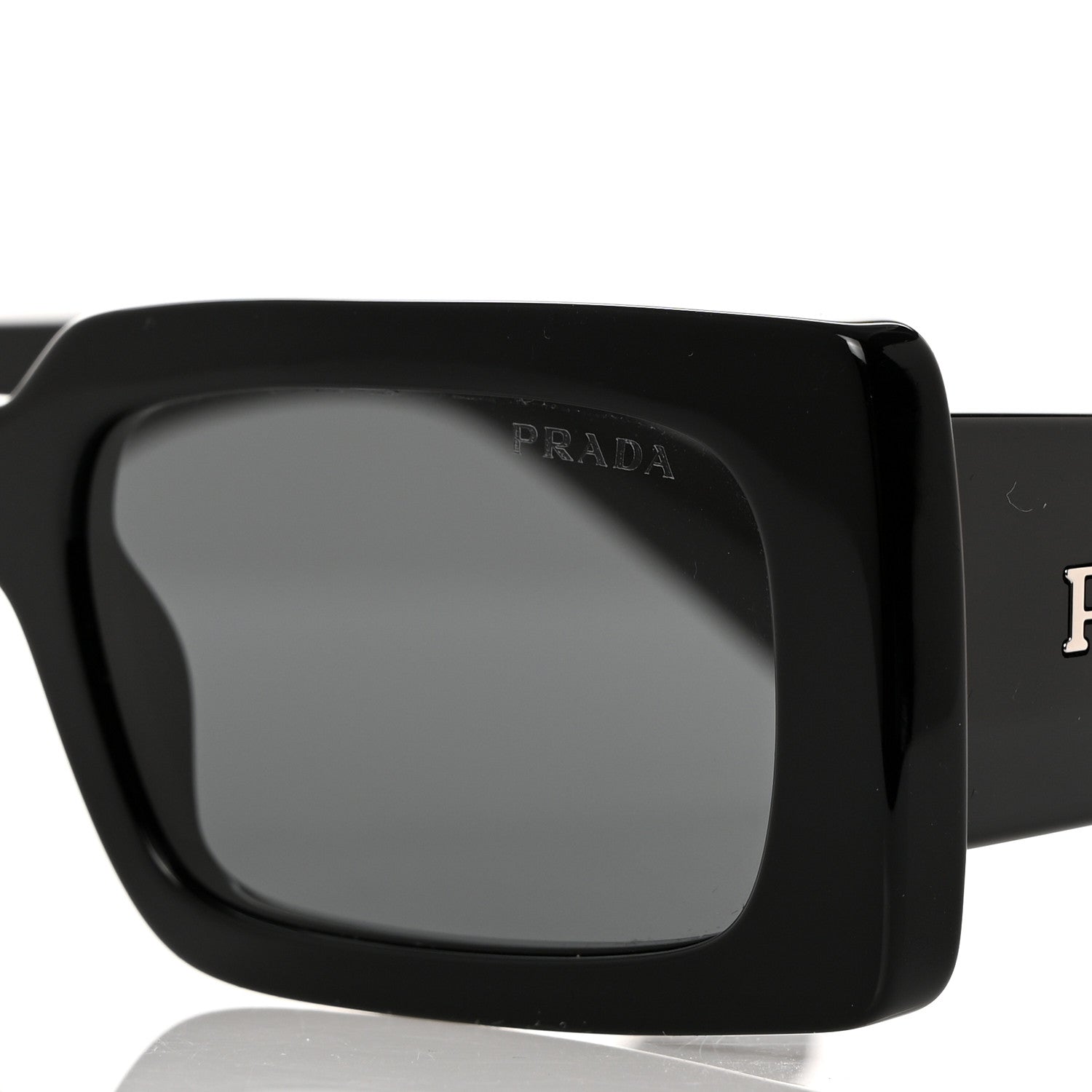 Prada Acetate Sunglasses with Prada Logo SPR A07 Slate Gray 7 of 8