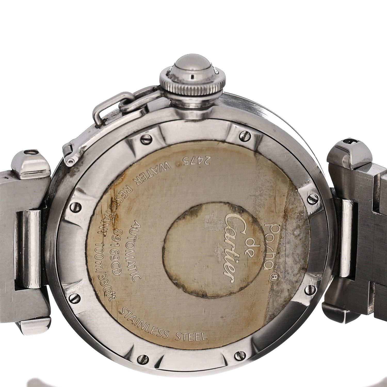 Cartier Stainless Steel 35mm Pasha C Big Date Automatic Watch 4 of 4